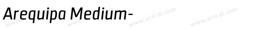 Arequipa Medium字体转换